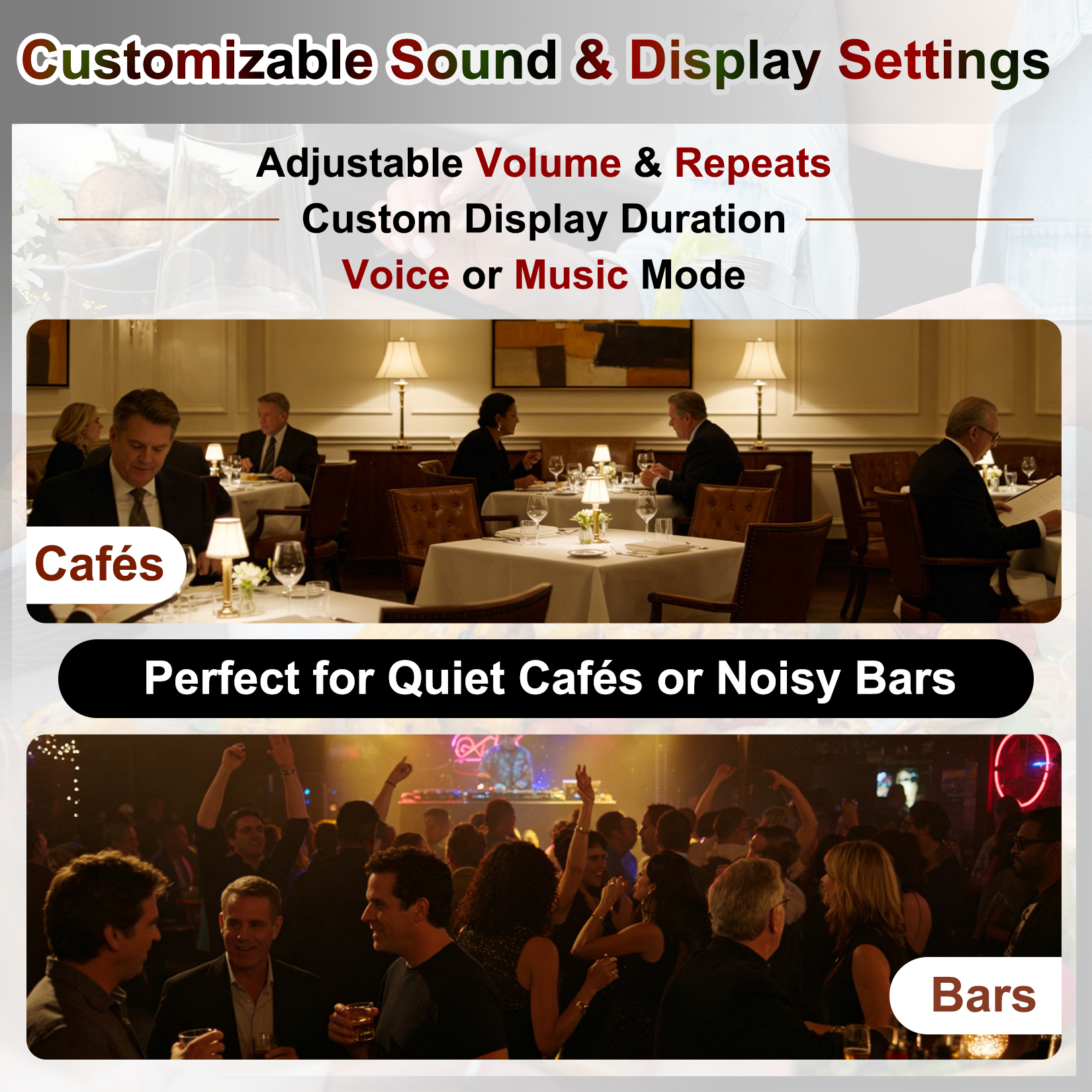 Wireless Restaurant Pager Receiver Base Station